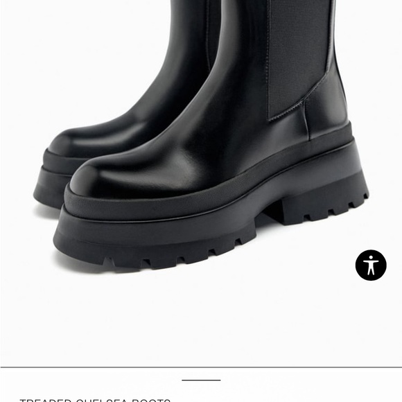 Zara chunky boots. some scuffs no rips or tears lots of wear for her new… - Picture 3 of 7